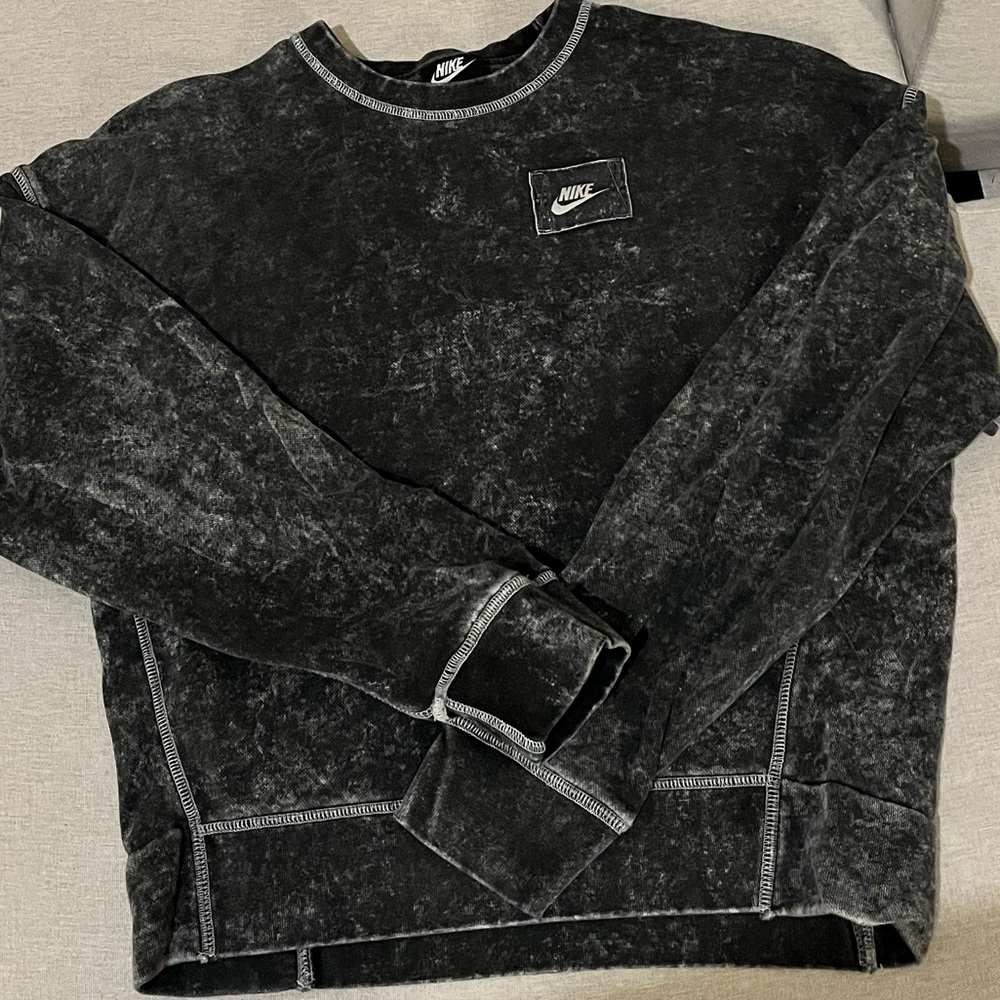 Nike Women’s Washed Black Crewneck Top